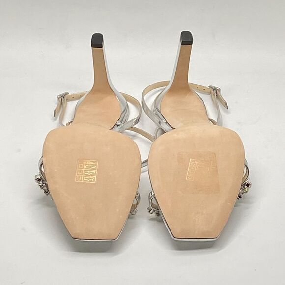 Jimmy Choo Meira Embellished Patent Leather Sandals size 41 - Picture 13 of 14